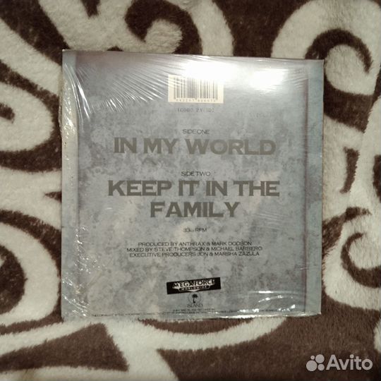 Anthrax In my world винил 7 запечатан не новодел