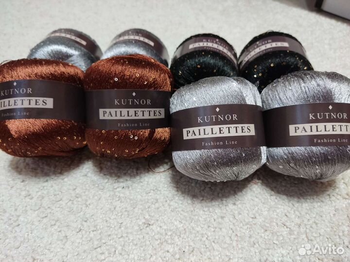 Пряжа микропаетки на полиэстере (Италия)