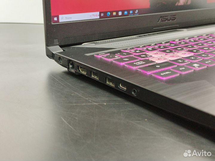 Игровой ноутбук 17,3 Asus Ryzen 7 RTX 3050 16Gb