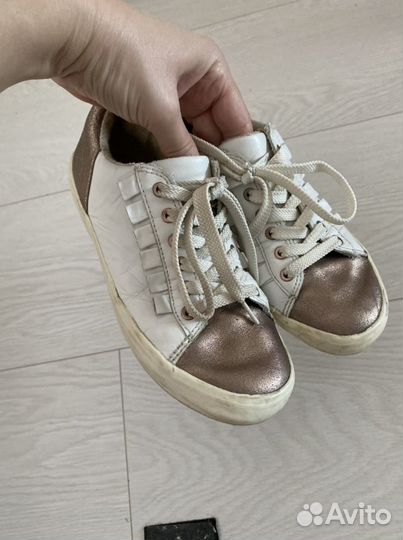 Кеды кожаные Massimo dutti