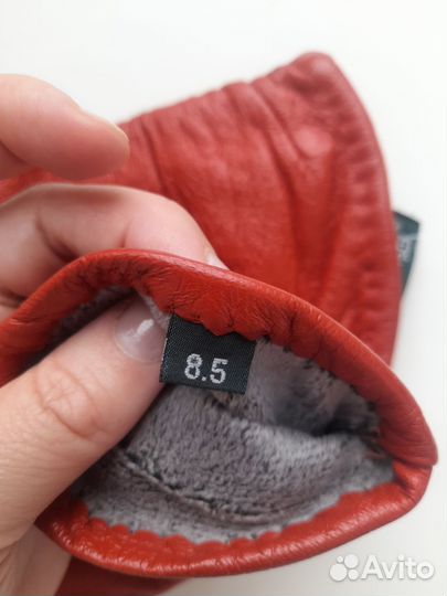 Перчатки женские кожаные новые 8.5