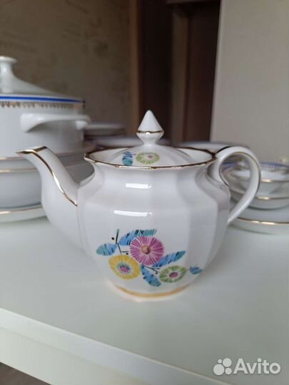 Заварочный чайник костяной фарфор Вербилки