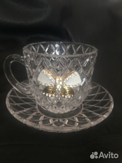 Чайный набор новый (2 чайные пары)