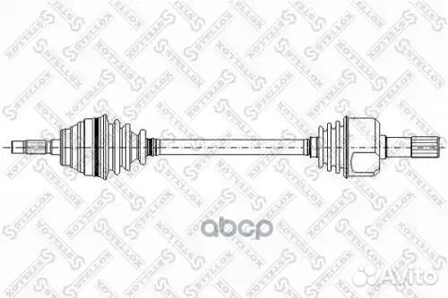 Привод левый 630mm, 21642 Peugeot 405 1.6/1.9D