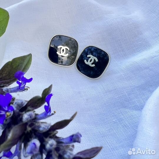 Серьги chanel