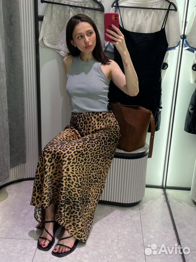Юбка леопард