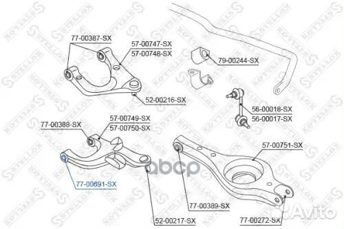 Сайлентблок передний заднего нижнего рычага