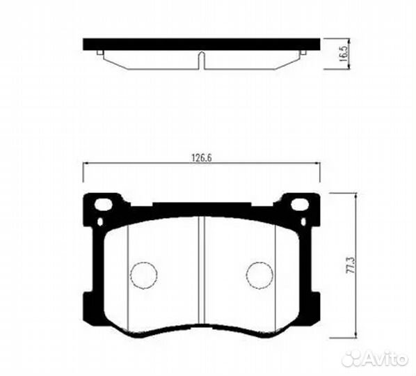 Колодки тормозные дисковые передние hyundai genesis 14- 4WD R17/18/ hyundai equus 08- /KIA quoris 12