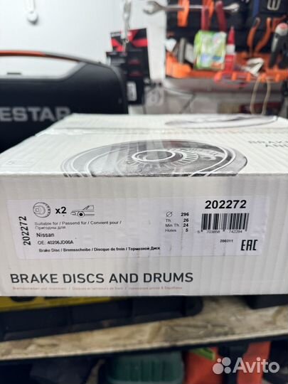 Тормозные диски на nissan Qashqai