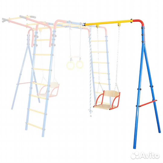Детский уличный спортивный комплекс 2 качели