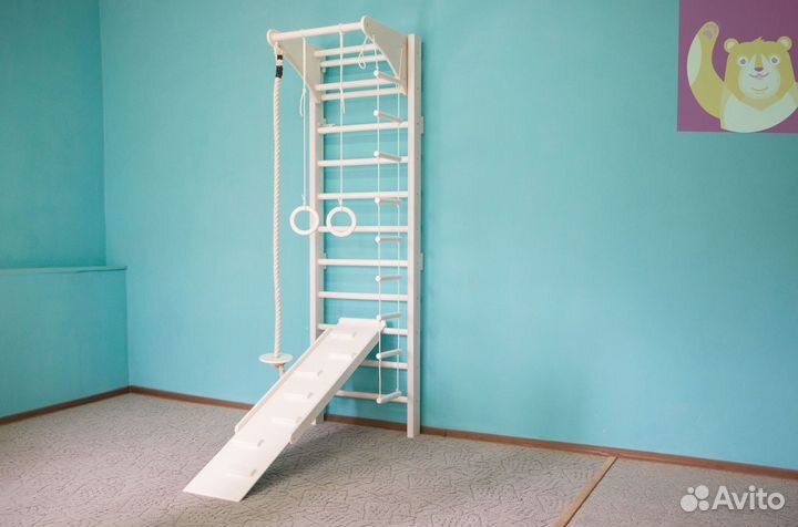 Детская шведская стенка с аксессуарами