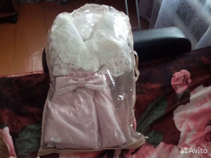 Конверт на выписку для девочки зима