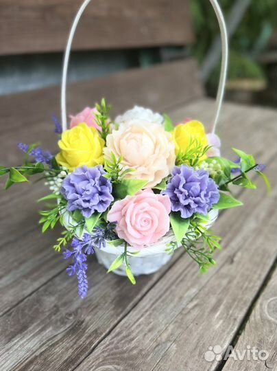 Букет цветов из мыла
