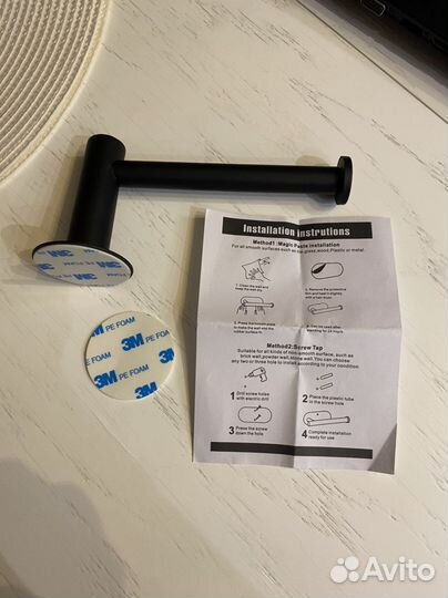 Держатель для т бумаги (черный хром) новый