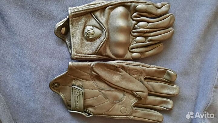 Мотоперчатки кожаные