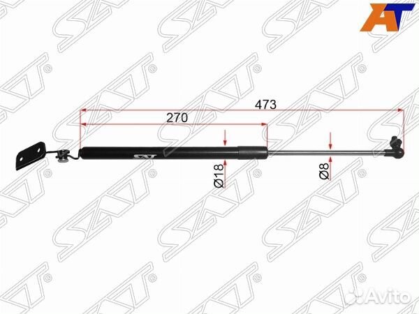 Амортизатор крышки багажника nissan AD