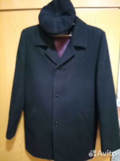 Пальто мужское с кепкой