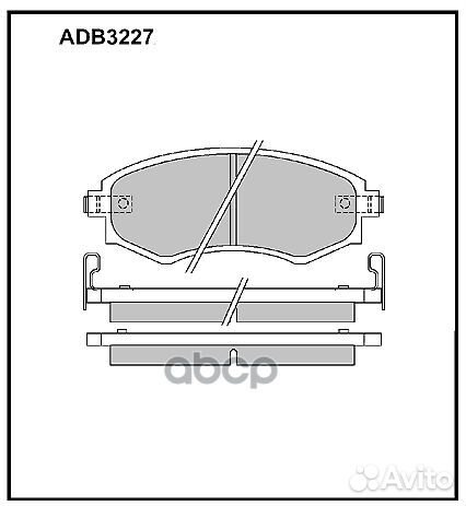 Колодки торм. daewoo Musso 1997-05, Corando 1998