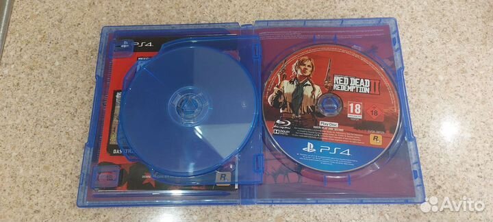 Диск на ps4 red dead redemption 2