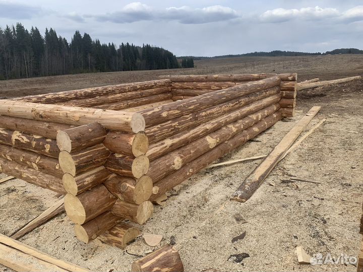 Сруб бани или дома 6*4