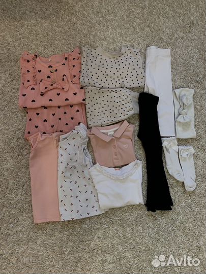 Пакет вещей для девочки 80 86