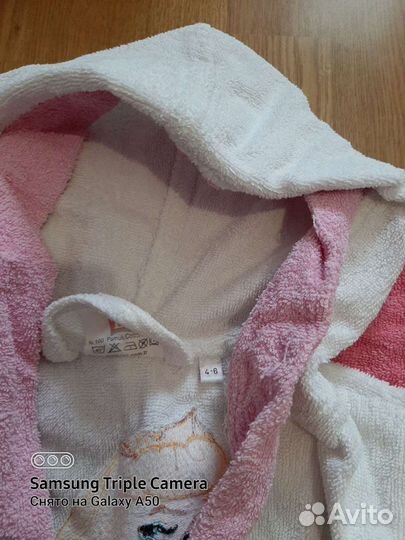 Банные халаты на девочку 4-10 лет