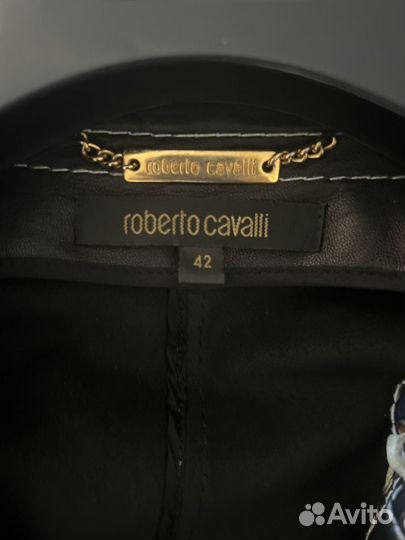 Куртка кожаная женская roberto cavalli