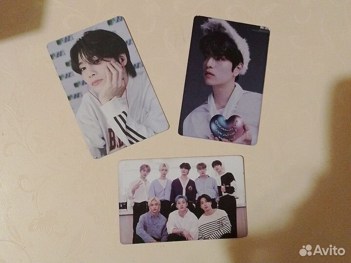 Карточки Stray Kids. Чонин, Сынмин и вся группа