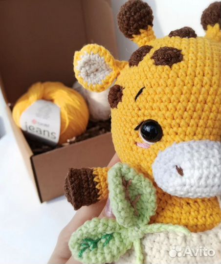 Жираф игрушка ручной работы