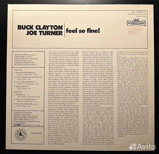 Buck Clayton, Joe Turner – Feel So Fine (1973г.)