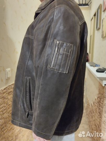 Кожаная куртка мужская