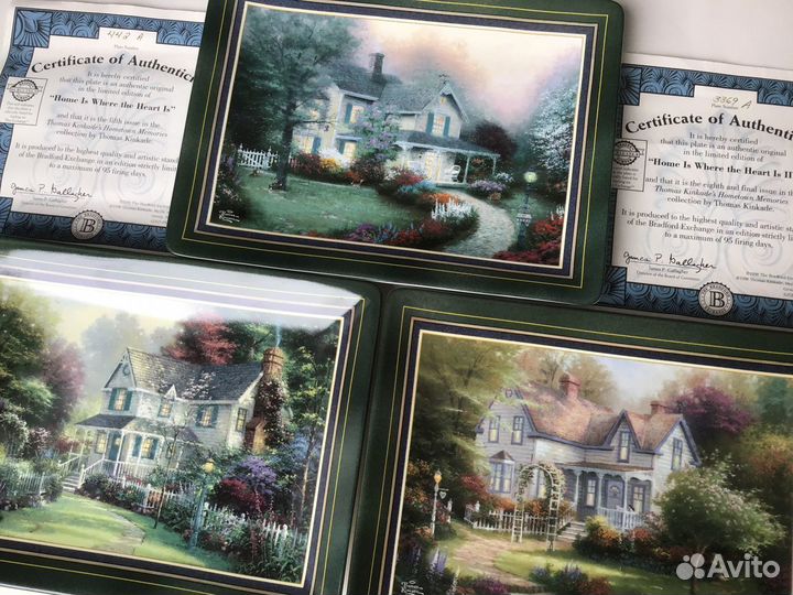 Англия Фарфор Три новые панно/плакетки в коробках