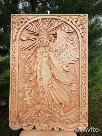 Картина резьба по дереву