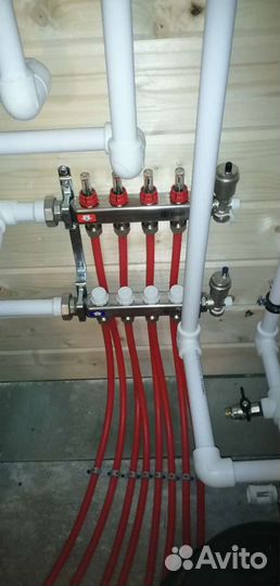 Монтаж отопления и водоснабжения