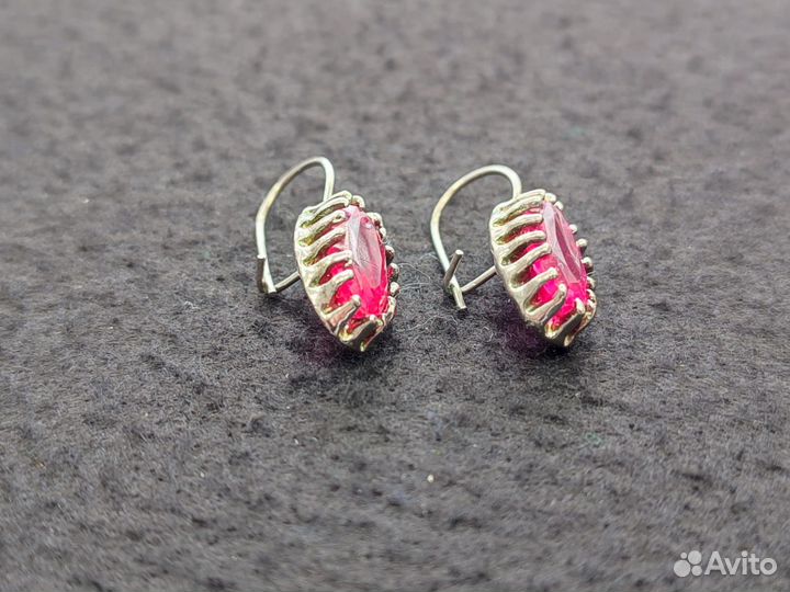 Серьги с камнями бижутерия