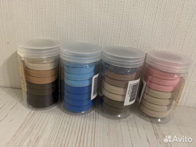 Резинки для волос в банках