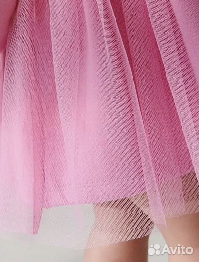 Платье розовое для девочки новое 80,86,92,98