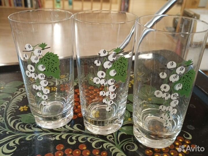 Хрустальные стаканы.Чехия