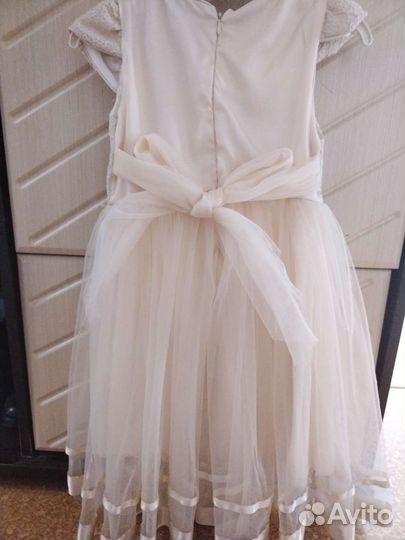 Нарядное платье для девочки турецкое, рост 110