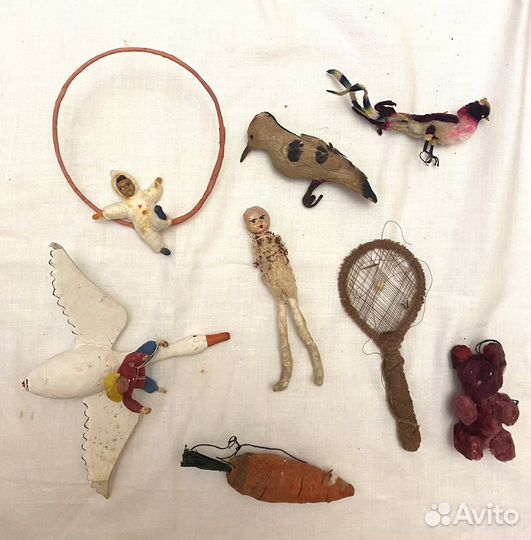 Елочные игрушки папье маше картонаж