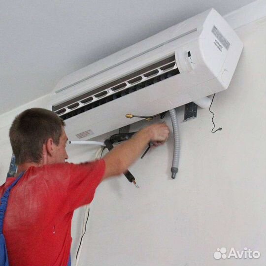 Установка и монтаж кондиционеров закладка трассы