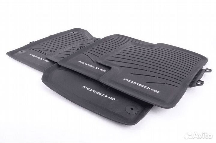 Коврики Porsche Macan резиновые Серые Оригинал