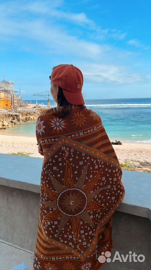 Бохо Плед покрывало хлопок 160 на 220 см