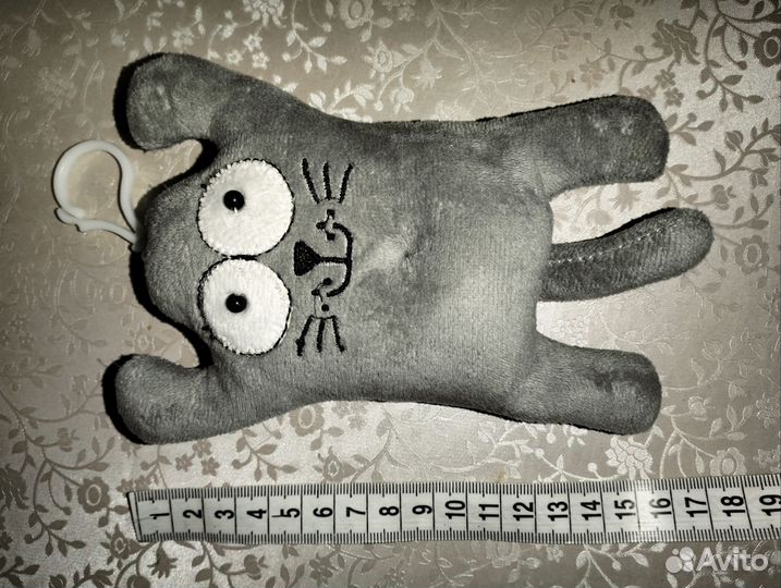 Брелок Кот Саймон тканевый без яиц