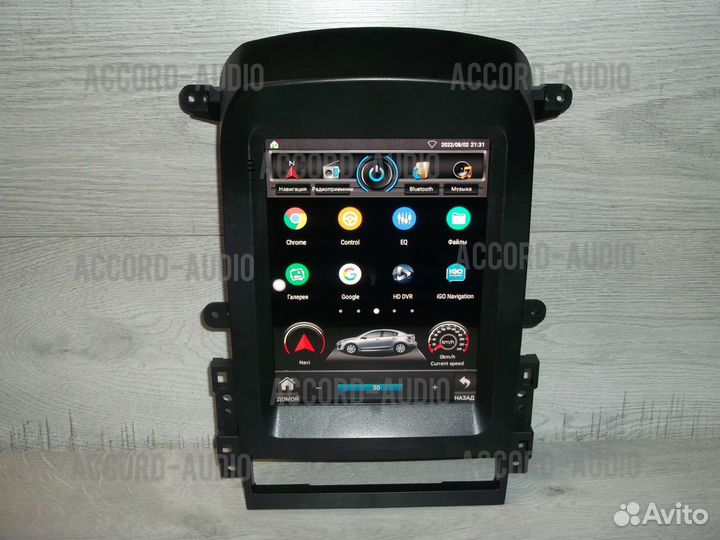 Магнитола Chevrolet Captiva Android в стиле Тесла