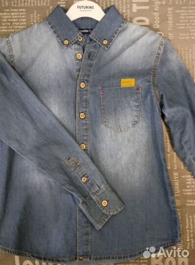 Джинсовая рубашка для мальчика
