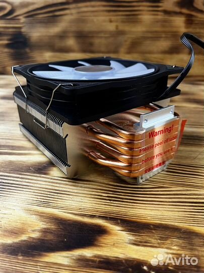 Кулер для процессора 4pin, rgb, 195Вт