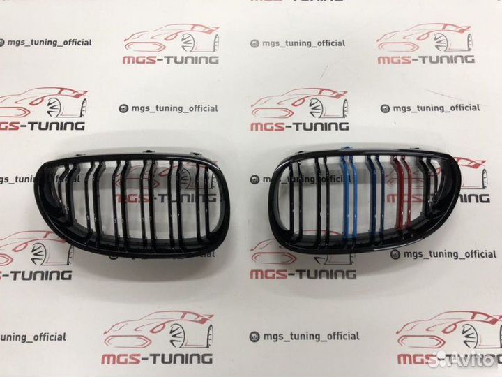 Ноздри BMW 5 серии е60 в стиле М5 с триколором