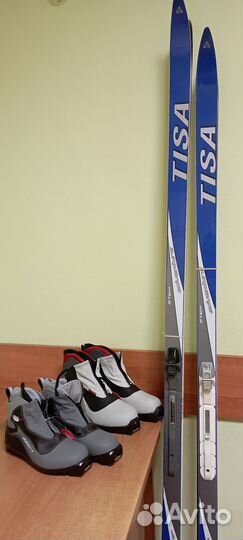 Лыжи беговые Tisa Adventure Step + ботинки