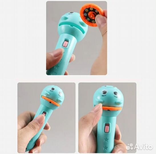 Фонарик проектор